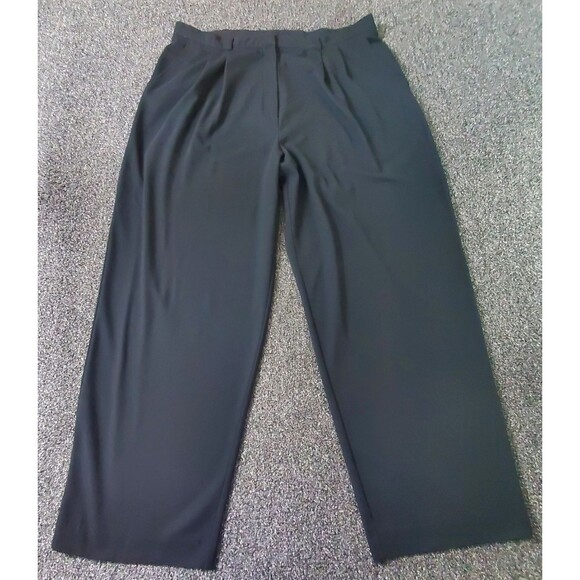 Venezia Pants - Venezia (Lane Bryant) Dress Pants Women's 22 Black High Rise Straight Pleated